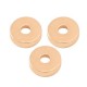 DQ metal disc bead 6x2mm Rosegold